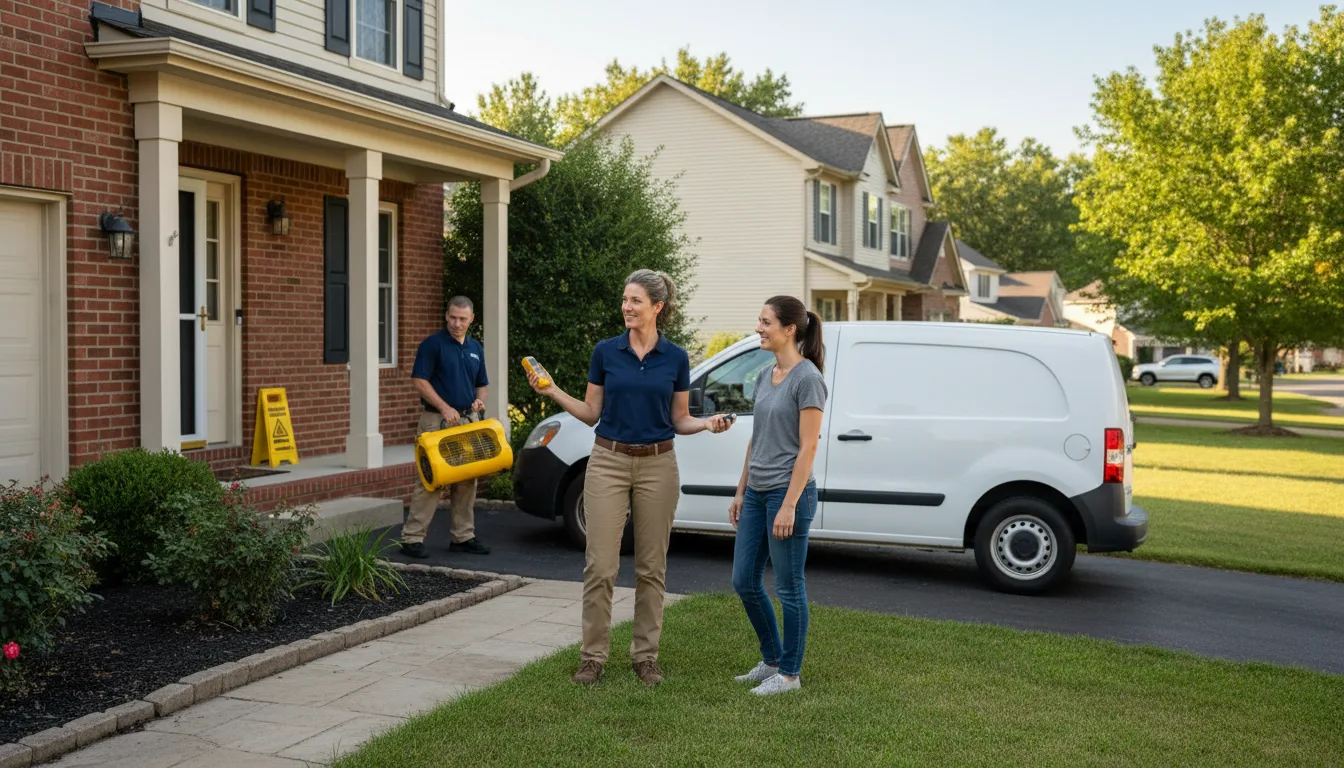Water restoration image for Home Water Damage Repair in Ben Wheeler, TX